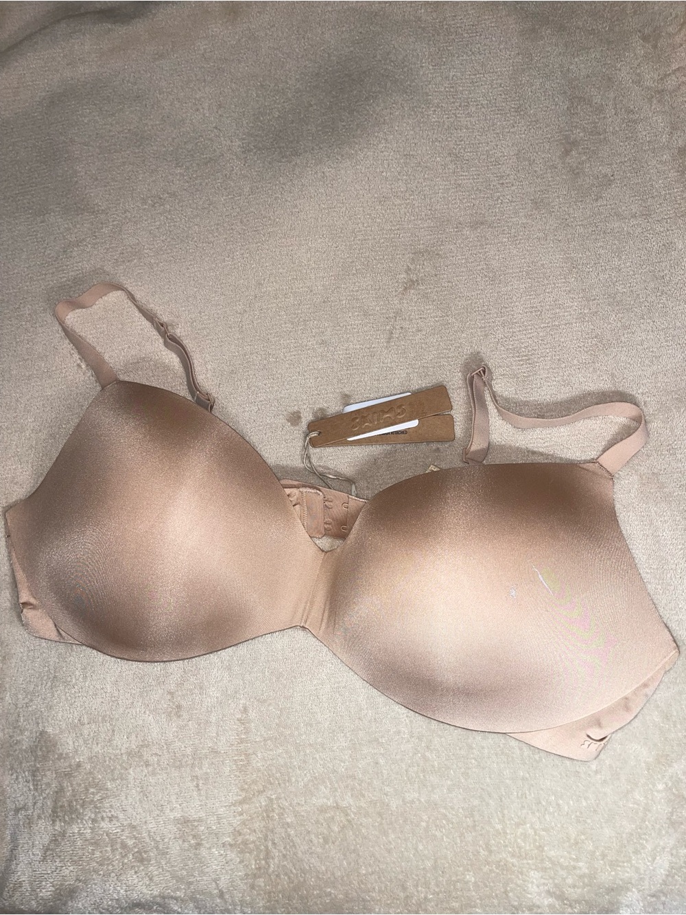SKIMS Wireless Form Push Up Plunge Bra | Clay | 40C | NWT